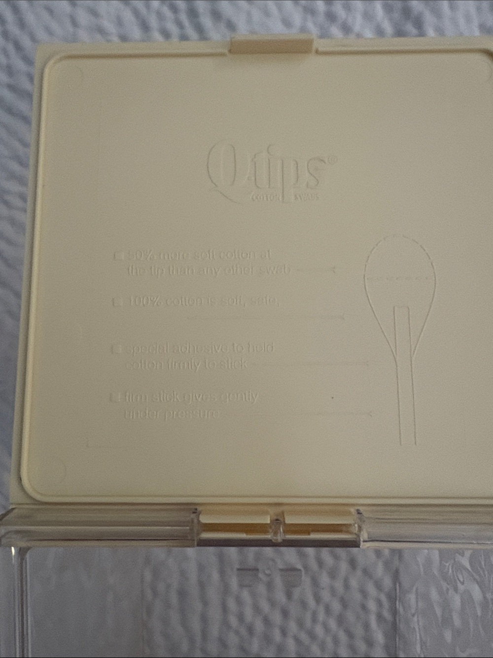 Vintage Clear Acrylic Q-Tip Holder Excellent Condition - Picture 8 of 10